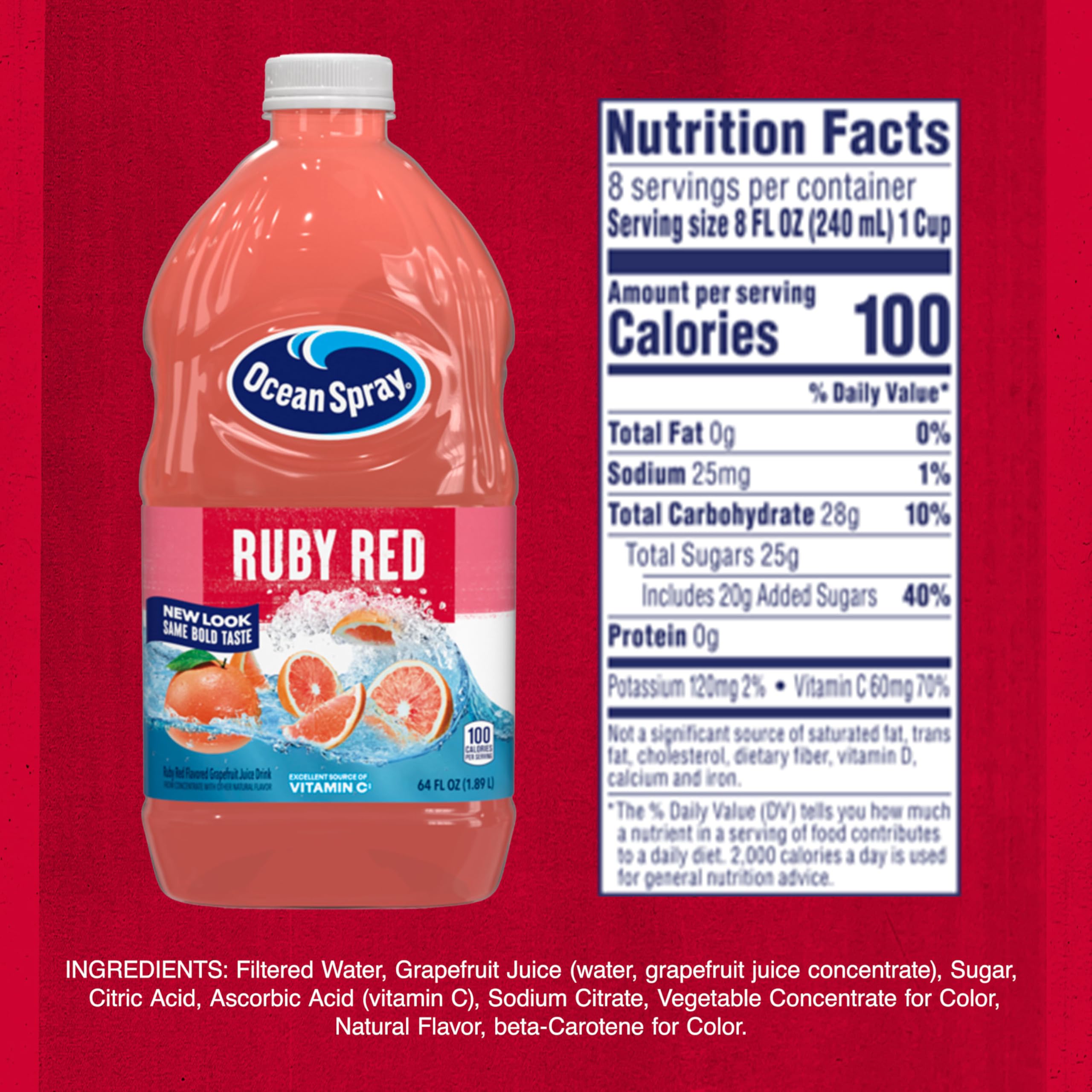 Mua Ocean Spray® Ruby Red Grapefruit Juice Drink, 64 Fl Oz Bottle trên ...