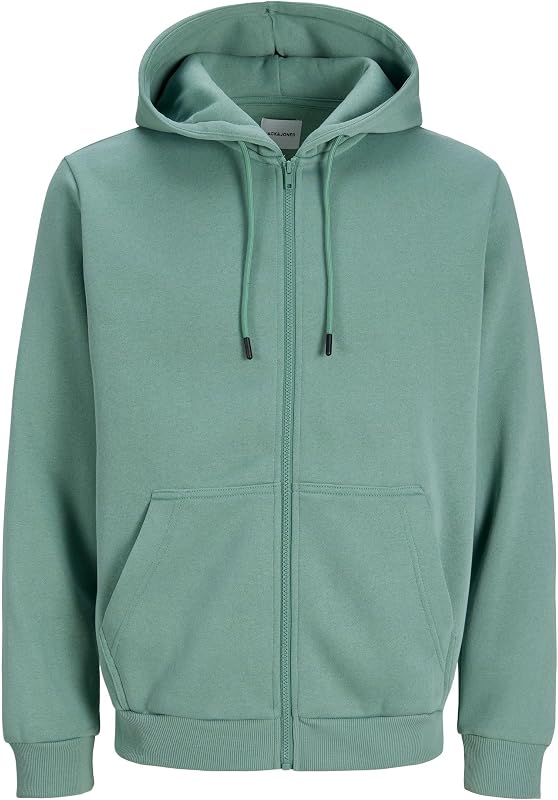 Sweatshirt simples com fecho turquesa L