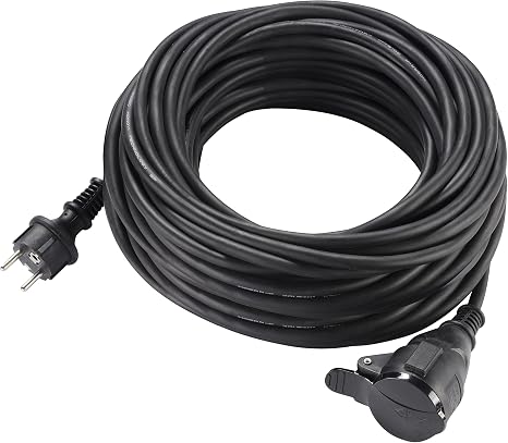 Rallonge électrique 1 Mètre - 3 X 1,5 Mm - 16A - Norme H05VV-F - Pour Appareils Domestiques