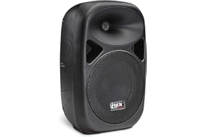 LyxPro SPA-10 10" Inch Portable PA Speaker Powered Active Compact Lightweight Loud Amplifier System with Equalizer, Built-in Bluetooth, SD Card Slot, USB, MP3, XLR, 1/4",3.5mm Input