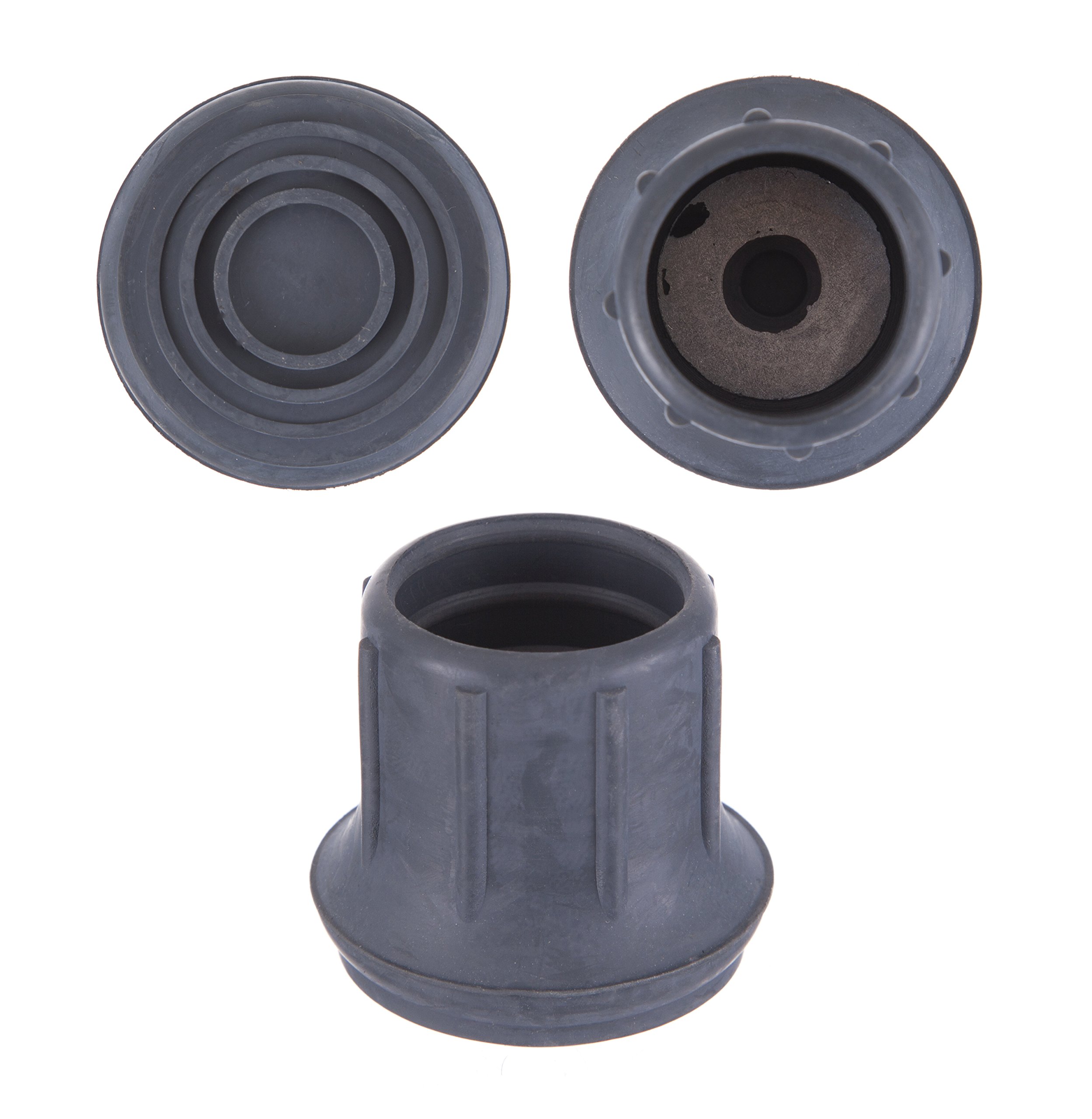 4x Z-Tec Rubber Ferrules 29 mm Grey for Walking Frames