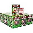 Bee International Swirled Red & White Peppermint Candy Shot Glasses: 12-Piece Display