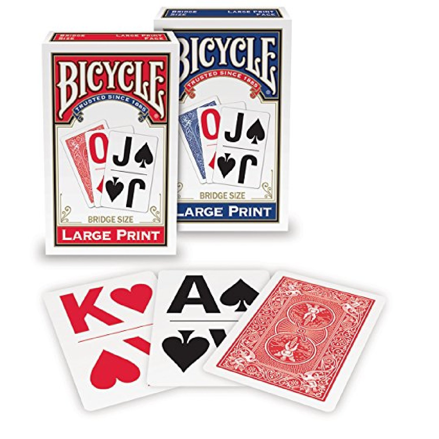 Photo 1 of Bicycle Large Print Playing Cards (2-Pack)