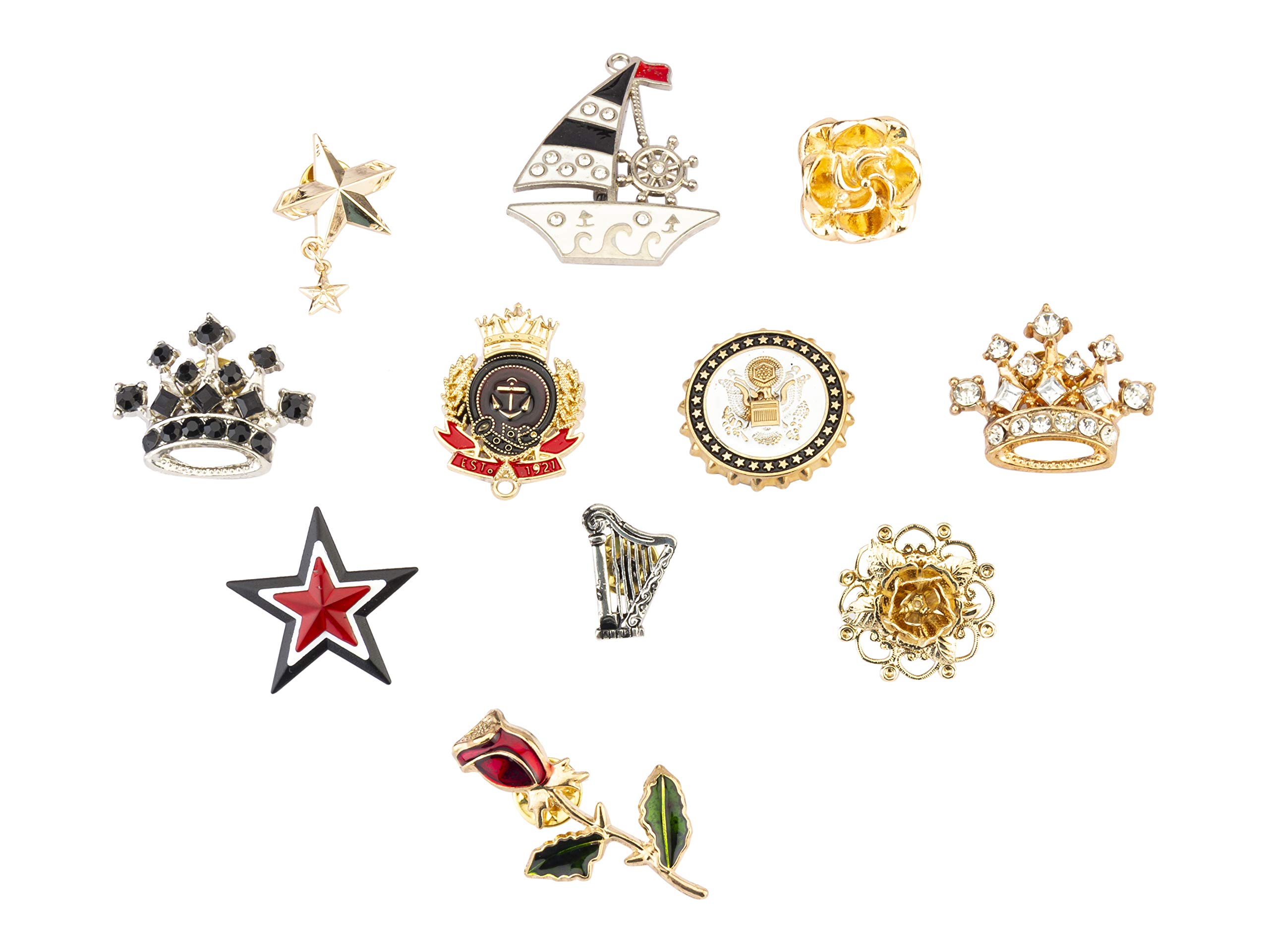 Brooch Lapel Pin for Men 11 Pieces Cute Enamel Lapel Pin Set Cartoon Brooch Pin Badges Brooch Pins for Decoration Clothing Bags Jackets Accessory