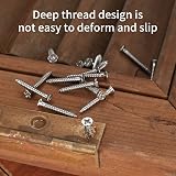 LJAPPLIED 500 Pcs M3 Self Tapping Screws Flat Head Countersunk Box 8-20mm view 3