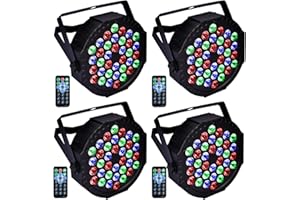 ESDABEM Stage Lights Dj Lights for Parties Led Stage Light Sound Activated Portable Party Light Par Light 36 Led RGB Remote Control Uplights for Disco Indoor Events Bar Birthday Wedding Outdoor