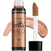 wet n wild MegaGlo Hello Halo Liquid Highlighter Makeup, Shimmer, Gold Go With The Glow