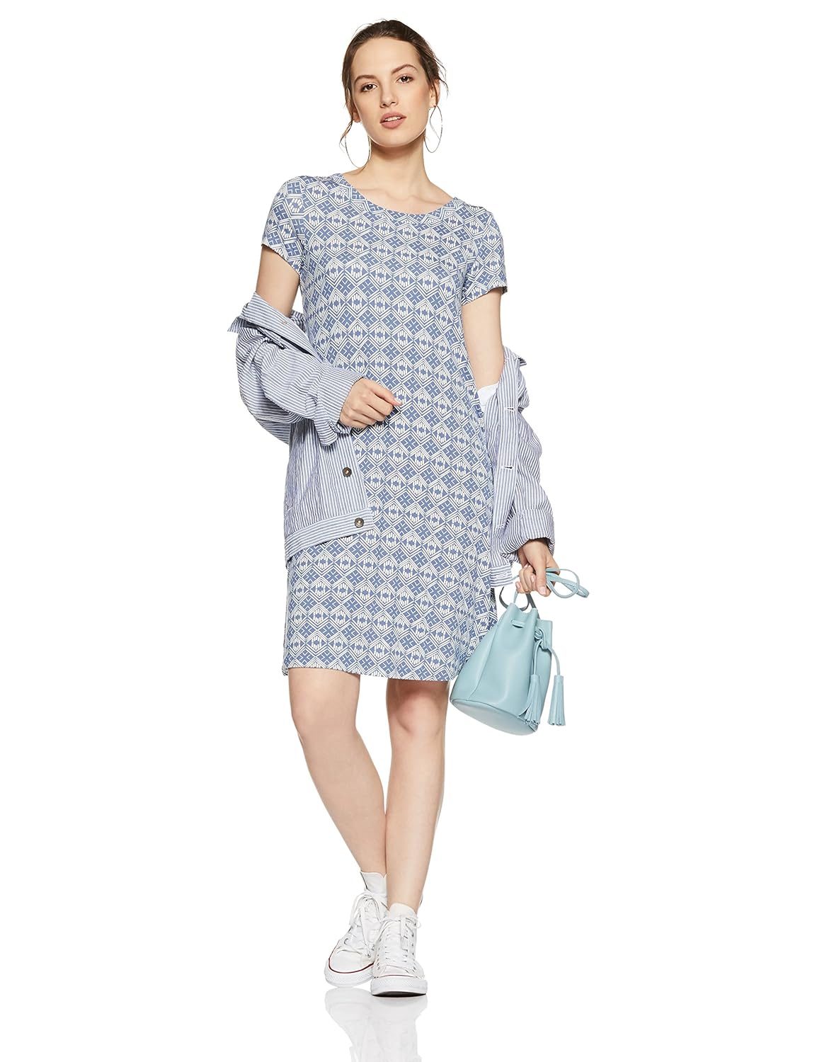 marks & spencer women's shift knee-long dress