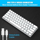 MageGee MK-Mini 60% Mechanical Keyboard 61 Keys Red Switch White view 4