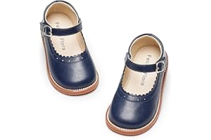 Felix & Flora Toddler Little Girl Mary Jane Dress Shoes - Ballet Flats for Easter Flower Girl Party School Shoes.