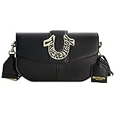 True Religion Bag, Women's Faux Leather Crossbody Purse with Adjustable Shoulder Strap