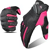 mjmoto Motorcycle Gloves Mesh Breathable, Touchscreen Motorbike Gloves Anti-Slip with Protection for Women Motocross, BMX ATV MTB Cycling, Road Racing Riding