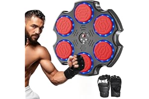XGSHJ Music Boxing Machine, Boxing Wall Mount Machine for Kids Adult, Smart Boxing Traineing Machine with Boxing Gloves