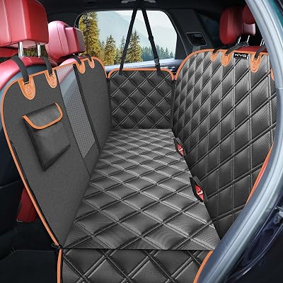KYG Dog Hammock Car Back Seat Protector with Mesh Window 135x148 cm