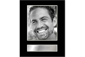 Iconic Pics Paul Walker Signed Mounted Photo Display - Wall Art - Signed Photograph Display - Home Office