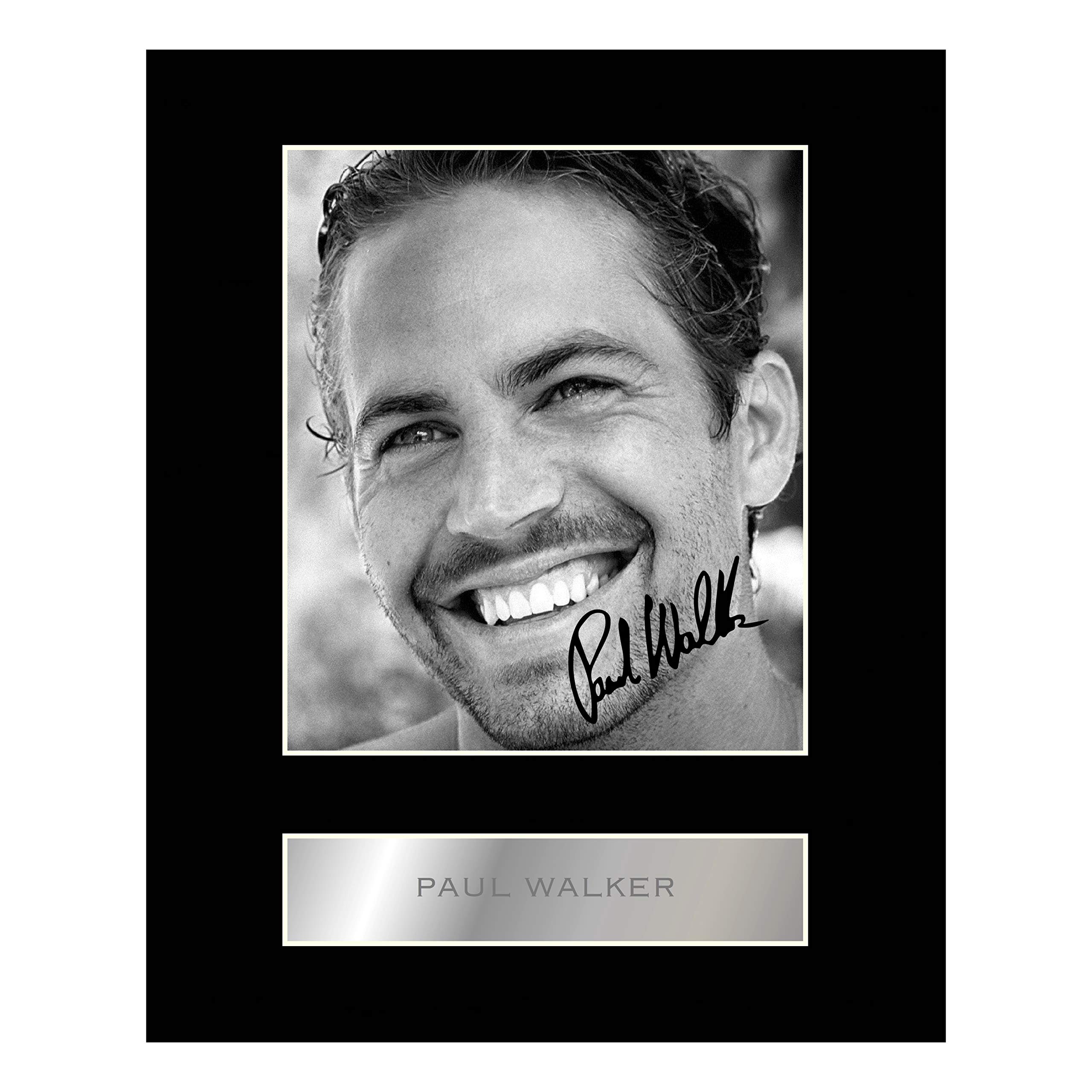 Iconic pics Paul Walker Signed Mounted Photo Display #01 Autographed Gift picture print