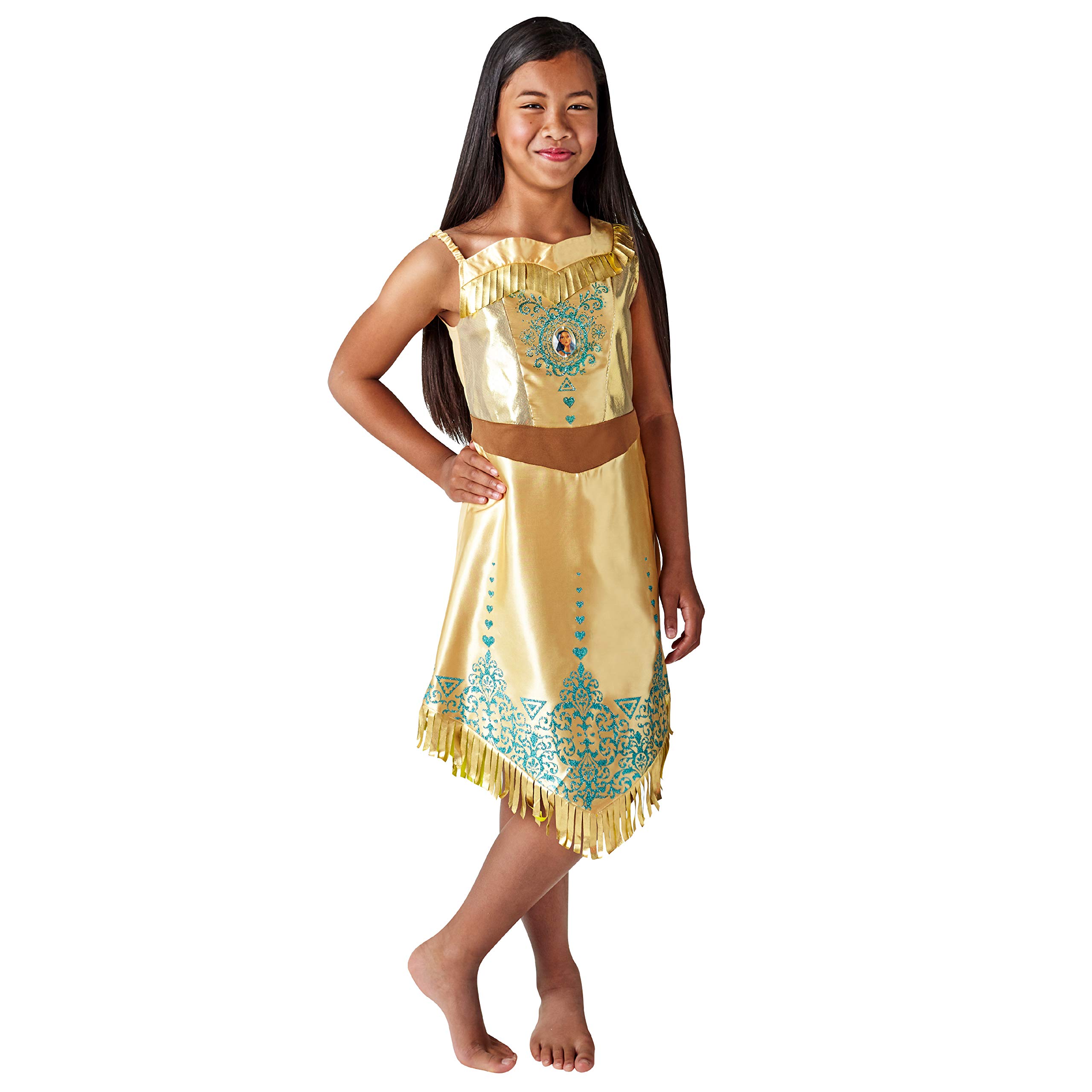 Rubie's 640730S Official Disney Princess Pocahontas Gem Costume, Girls, Small 3-4 Years, Height 104 cm