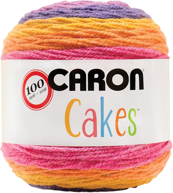 Caron Cakes Self Striping Yarn 383 yd 200 g (Funfetti)