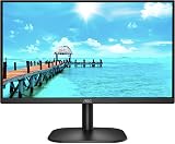 AOC 22B2AM 22 Inch FHD Monitor 75Hz 4ms VA HDMI VGA Frameless Speakers view 2
