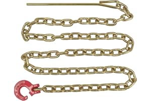 Mytee Products Winch Choker Chain 5/16" x 7' & Choker Hook w/Steel Probe Stake 14" Long Grade G70 Load Limit # 2 Ton | Log Forestry Logging Choker Chain