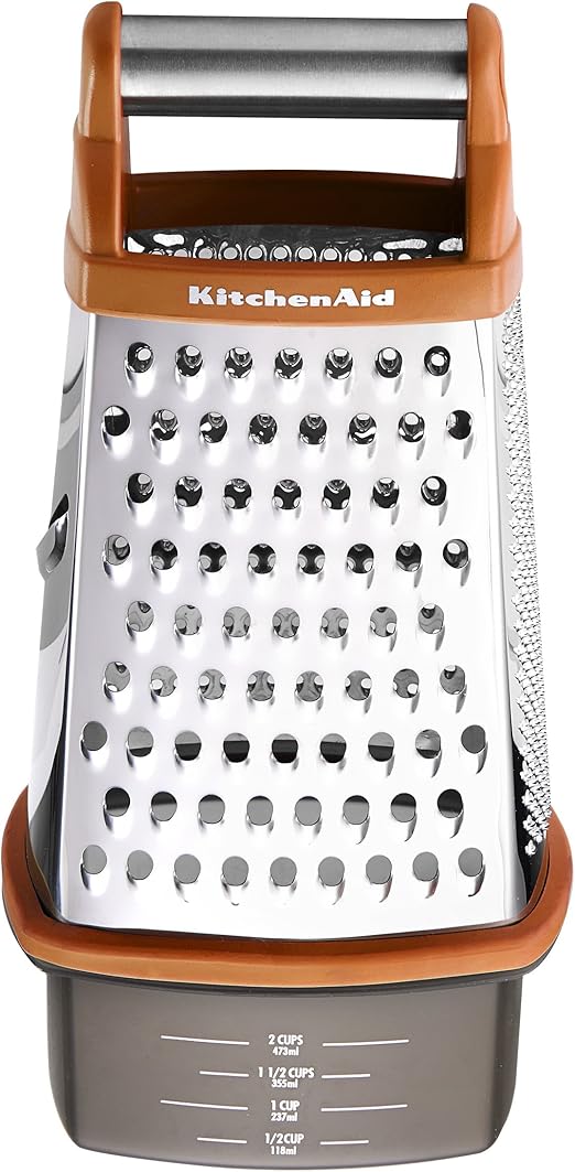 KitchenAid Gourmet Stainless Steel Box Grater, Pureed