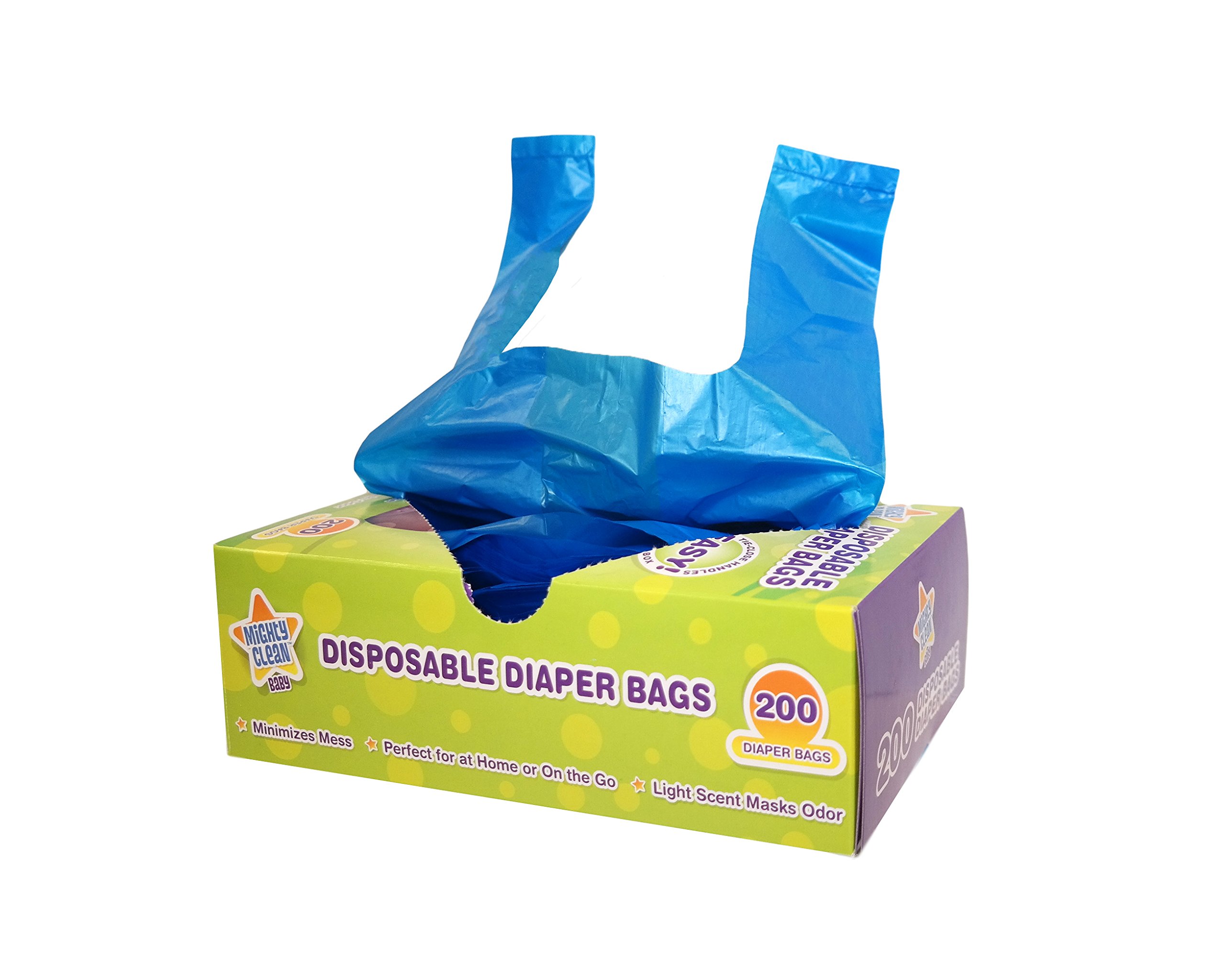 Mighty Clean Baby Disposable Diaper Bags, 200 count 854601003126 eBay