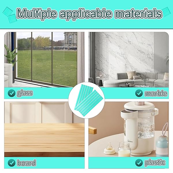 FEOSKY ADHESIVE POSTER STICKY TACK PUTTY, REUSABLE AND REMOVABLE ADHESIVE PUTTY, MOUNTING PUTTY FOR DISPLAYING WALL PAINTINGS, PICTURE, DECORATION, CRAFTS (BLUE, PACK OF 3)