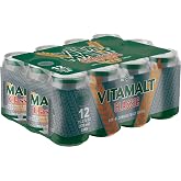 Vitamalt Classic, Non-Alcoholic Malt Drink, 11.2 Oz Can (Pack of 12)