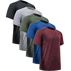 MCPORO Workout Shirts for Men Short Sleeve Quick