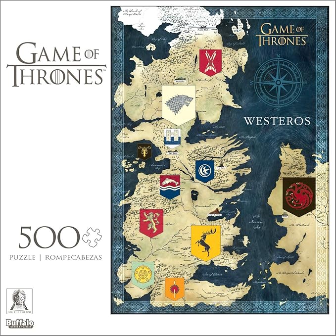Amazon Buffalo Games ゲーム オブ スローンズ ウェスタロスの地図 500ピース ジグソーパズル ジグソーパズル おもちゃ
