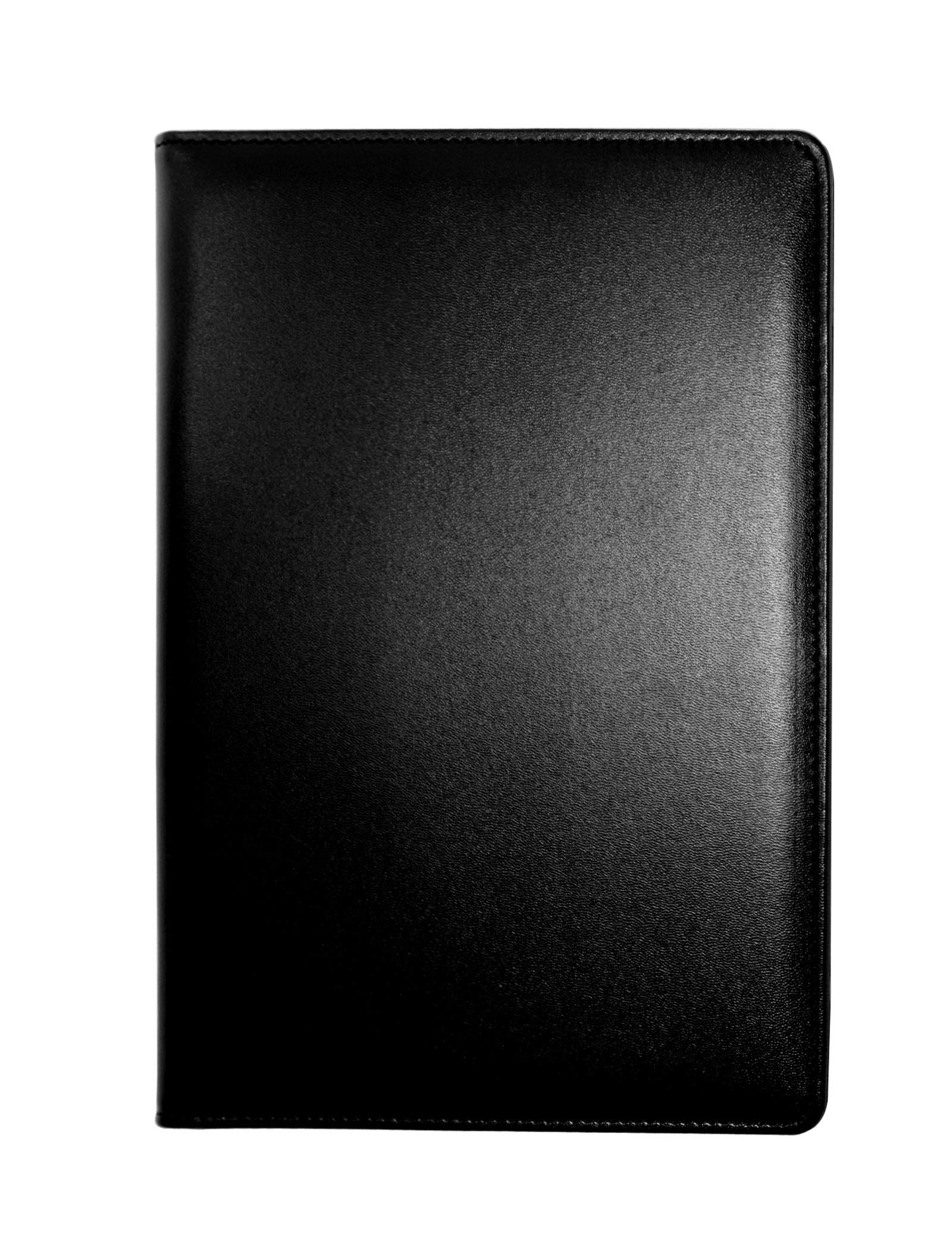 Clipboard Folder A5 Folder A5 Conference Folder for Legal Pad, Pu Leather Folder Work Writing Foldover Clipboard with Cover, Document Storage Organizer A5 Folio Clip Board (Black)