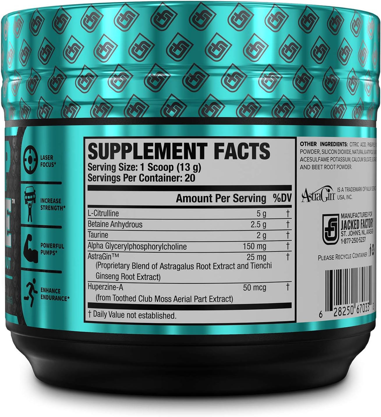 PUMPSURGE Caffeine-Free Pump & Nootropic Pre Workout Supplement, Non Stimulant Preworkout Powder & Nitric Oxide Booster,20 Servings, Cherry Limeade, 9.2 OZ: Health & Personal Care