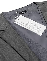 Coofandy Mens Formal Fashion Layered Vest Waistcoat