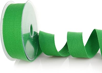 Trimz Cotton Webbing Green 40mm x 5m