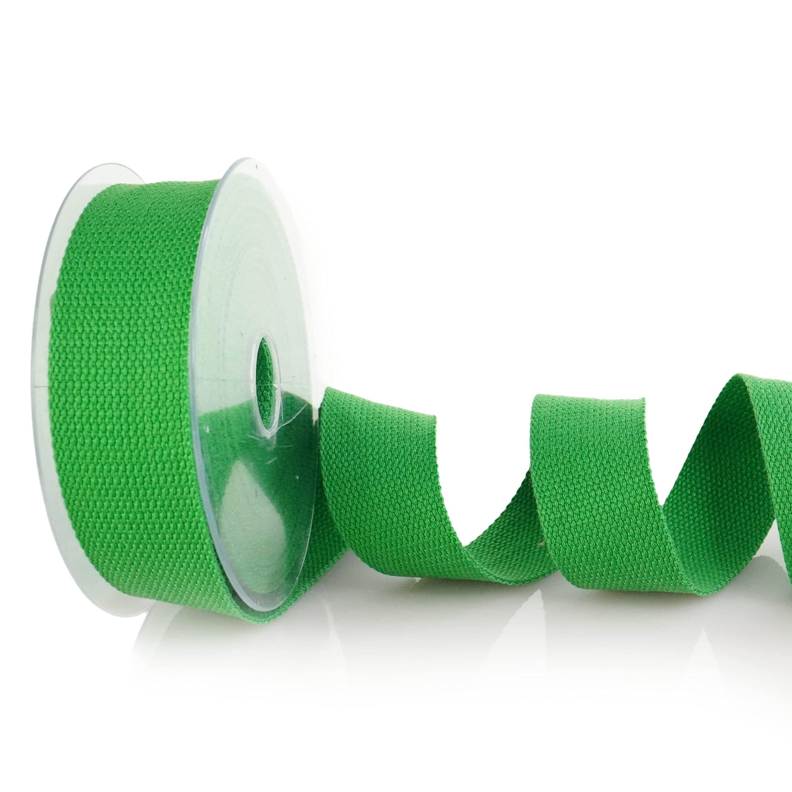 Trimz Cotton Webbing – Green – 30mm x 10m