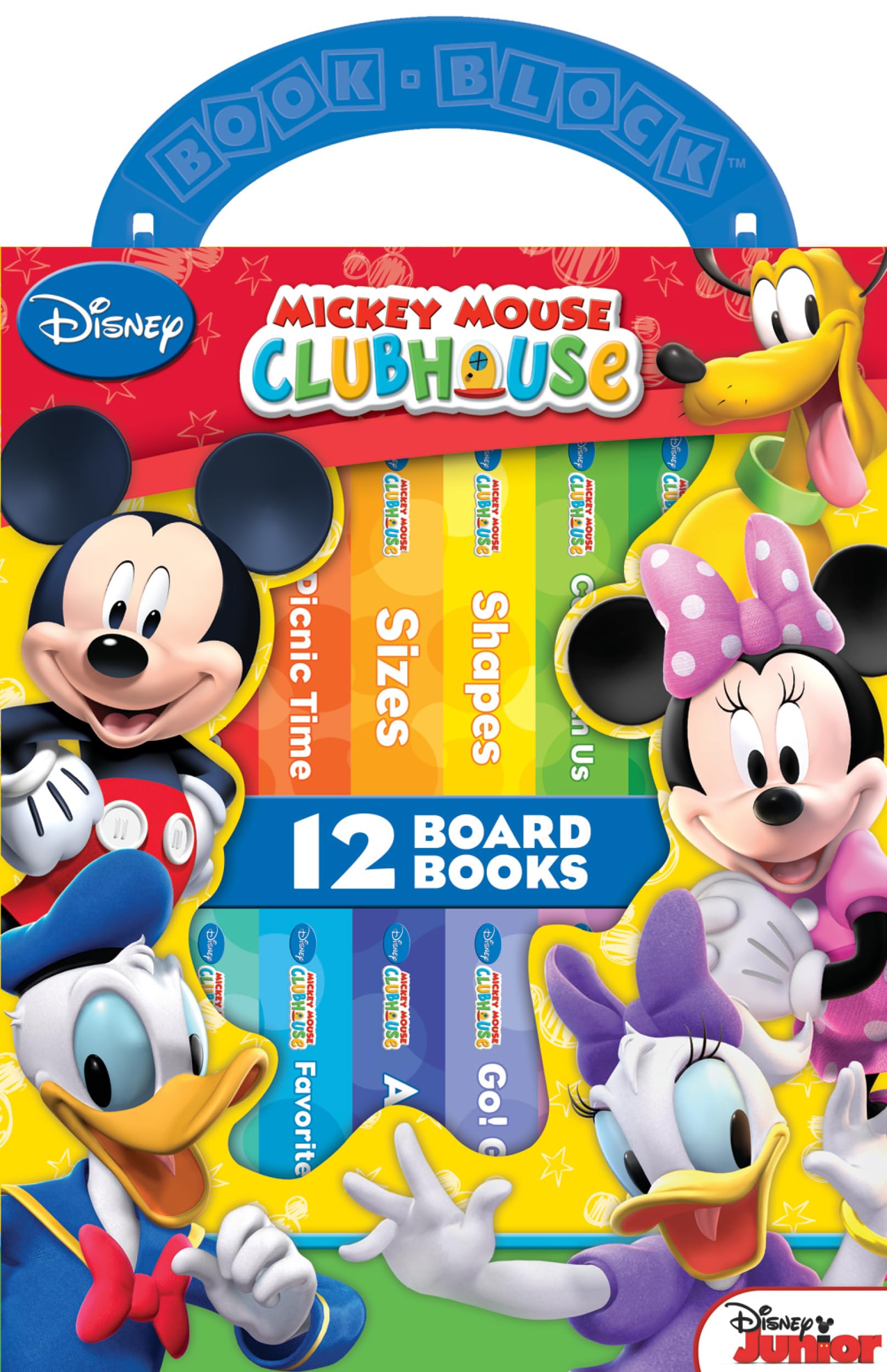 Disney Junior Mickey Mouse Clubhouse - My First Library Board Book Block 12-Book Set - PI Kids