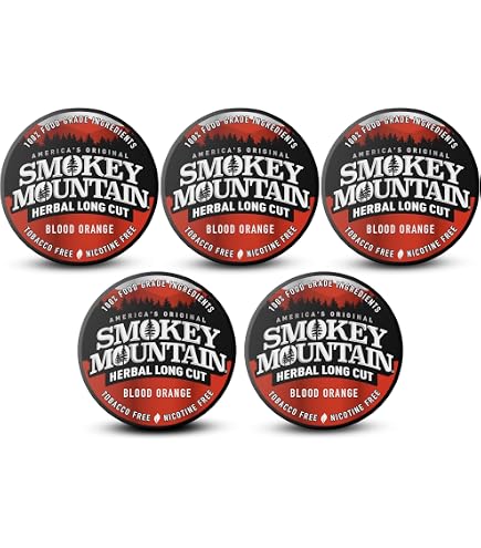 Amazon.com: Smokey Mountain Herbal Long Cut – Blood Orange – 10 Can Box