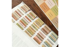 THINKOR Laminated Bible Tabs, Reposition Boho Style Large Print Stickers, Easy to Read and Apply Bible Tabs for Women and Man