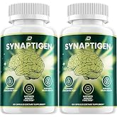 Indelo Synaptigen Supplement Capsules &ndash; Synaptigen All Natural Maximum Strength Formula Focus Memory Support and Reviews (2 Pack &ndash; 120 Capsules)