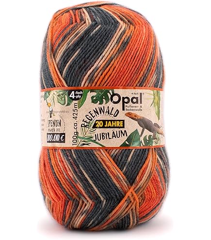 トップス a ccordion ITALY OPAL YARN BELT CD Amazon.com: Opal 6-Ply Sock Yarn, Rainforest Collection, 150 g