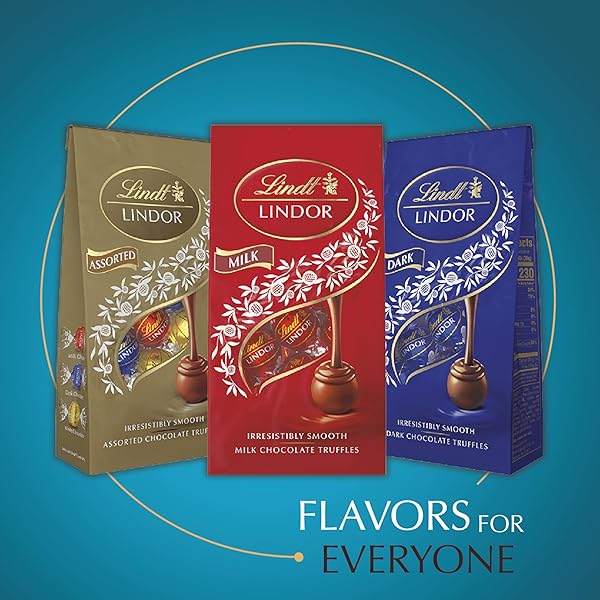 LINDT LINDOR SEA SALT MILK CHOCOLATE TRUFFLES, MILK CHOCOLATE CANDY WITH SMOOTH, MELTING TRUFFLE CENTER, GREAT FOR GIFT GIVING, 25.4 OZ, 60 COUNT BOX