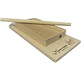Eppicotispai Garganelli and Gnocchi Stripper with Paddle, Natural Beechwood, Brown