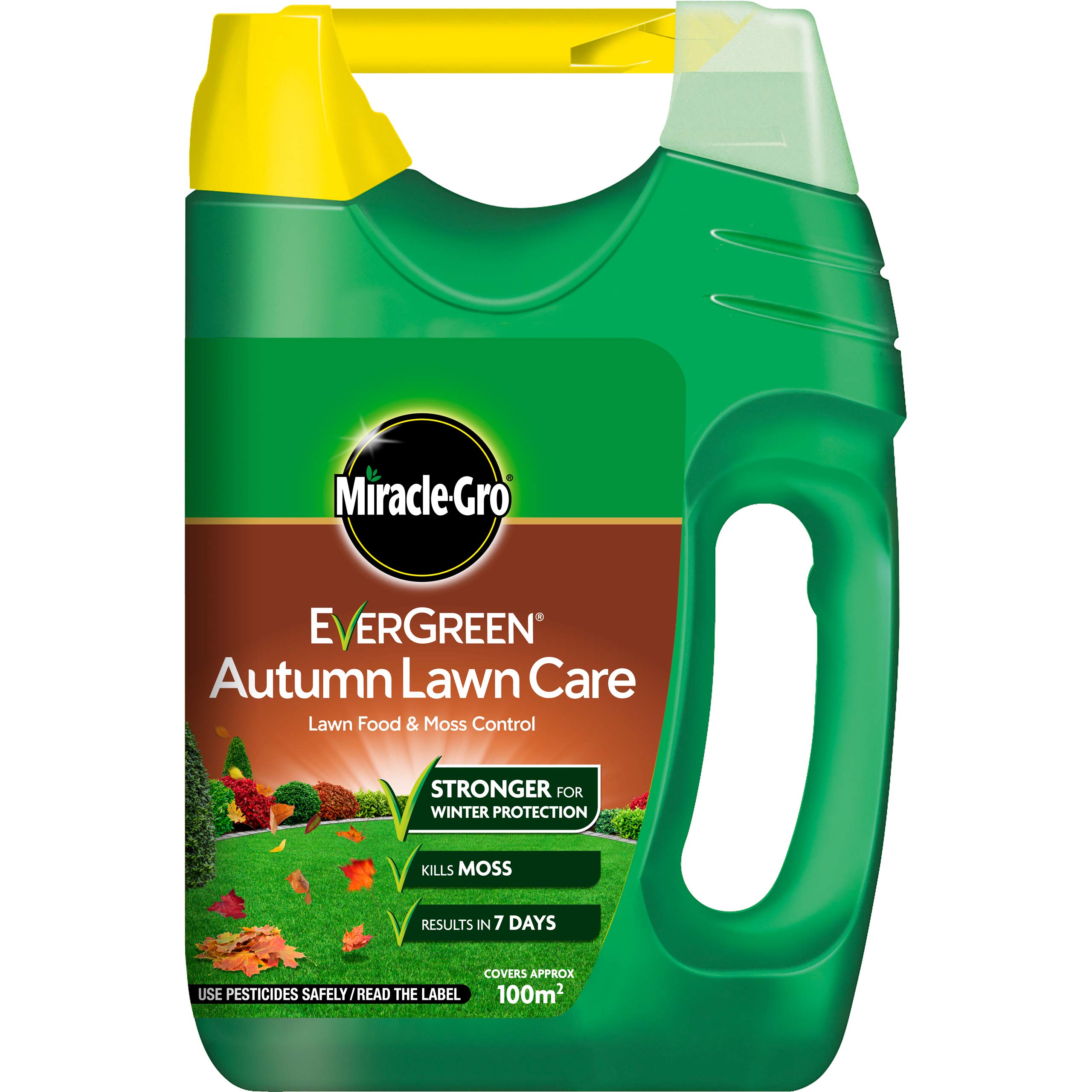 Miracle-Gro EverGreen Autumn Lawn Care Spreader, Lawn Food & Moss Control 3.5 kg, 100 m2