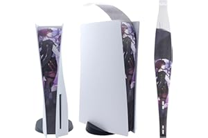 ZOKNES New version 2.0-PS5 Dust Cover Net for PS5 Console - Dustproof Heatsink Barrier for Playstation 5 Optical Drive/Digital Edition - Protects Against Pets Hair and Dust (Kafka)