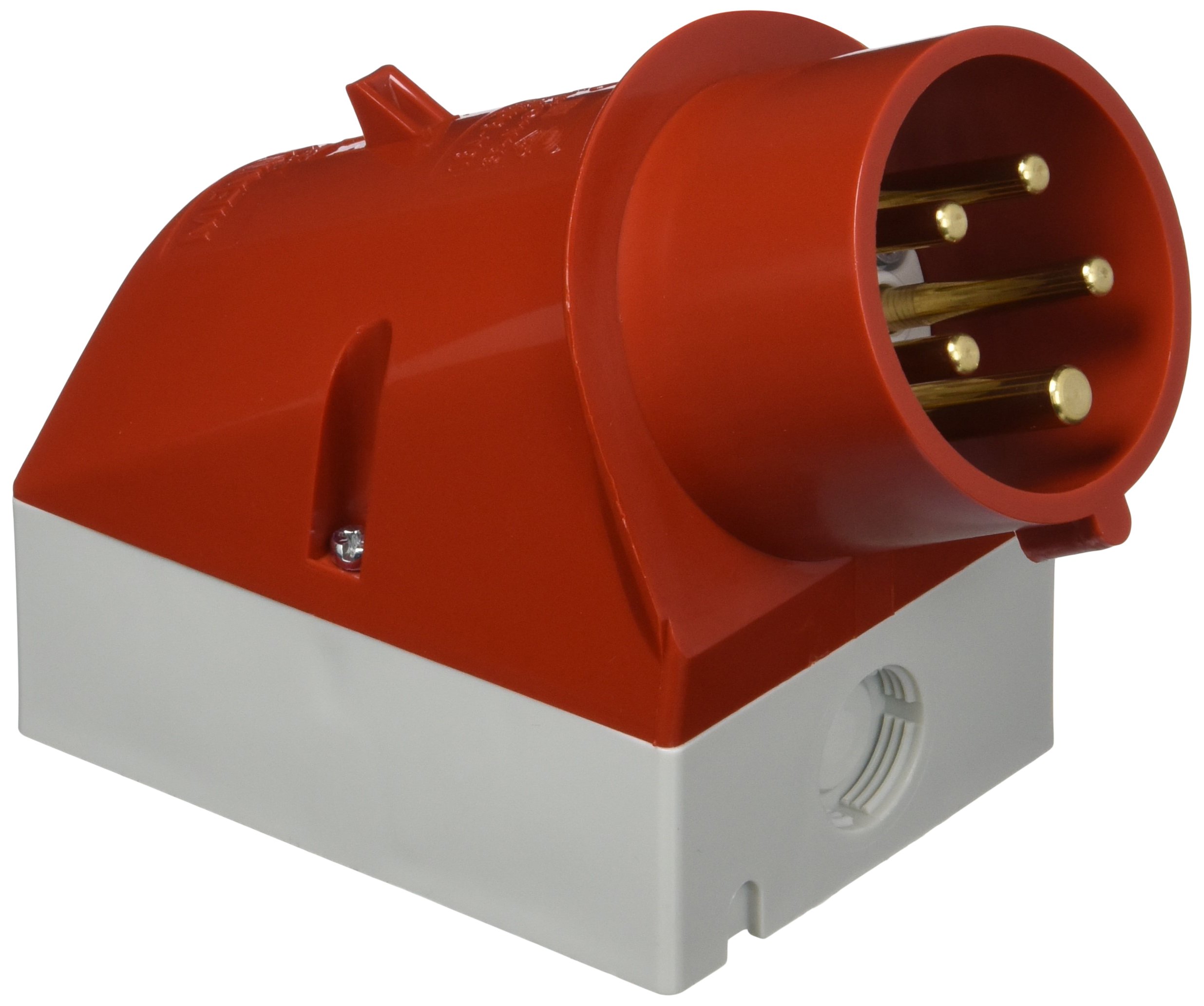 Mennekes 101200041 Pegs Wall-Mounted, Outlets CEE, 400 V, 50 – 60 Hz, 16 A, 5-pin, IP 44, Red