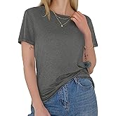 GAYHAY T Shirts for Women - Short Sleeve Spring Summer Tops Soft Basic Tees Beach Vacation Clothes for Casual 2026