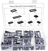 Aussel 100pc 2.54mm DIP IC Sockets Solder Adaptor 6-40 Pin Set view 1