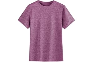 HERCUGIFTS Girls/Kids/Teen Quick Dry Sport T Shirts Moisture Wicking Tee Shirts Athletic Tops（Age 5-18Y）