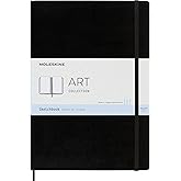 Moleskine Art Sketchbook, Hard Cover, A4 (8.25" x 11.75") Plain/Blank, Black, 96 Pages