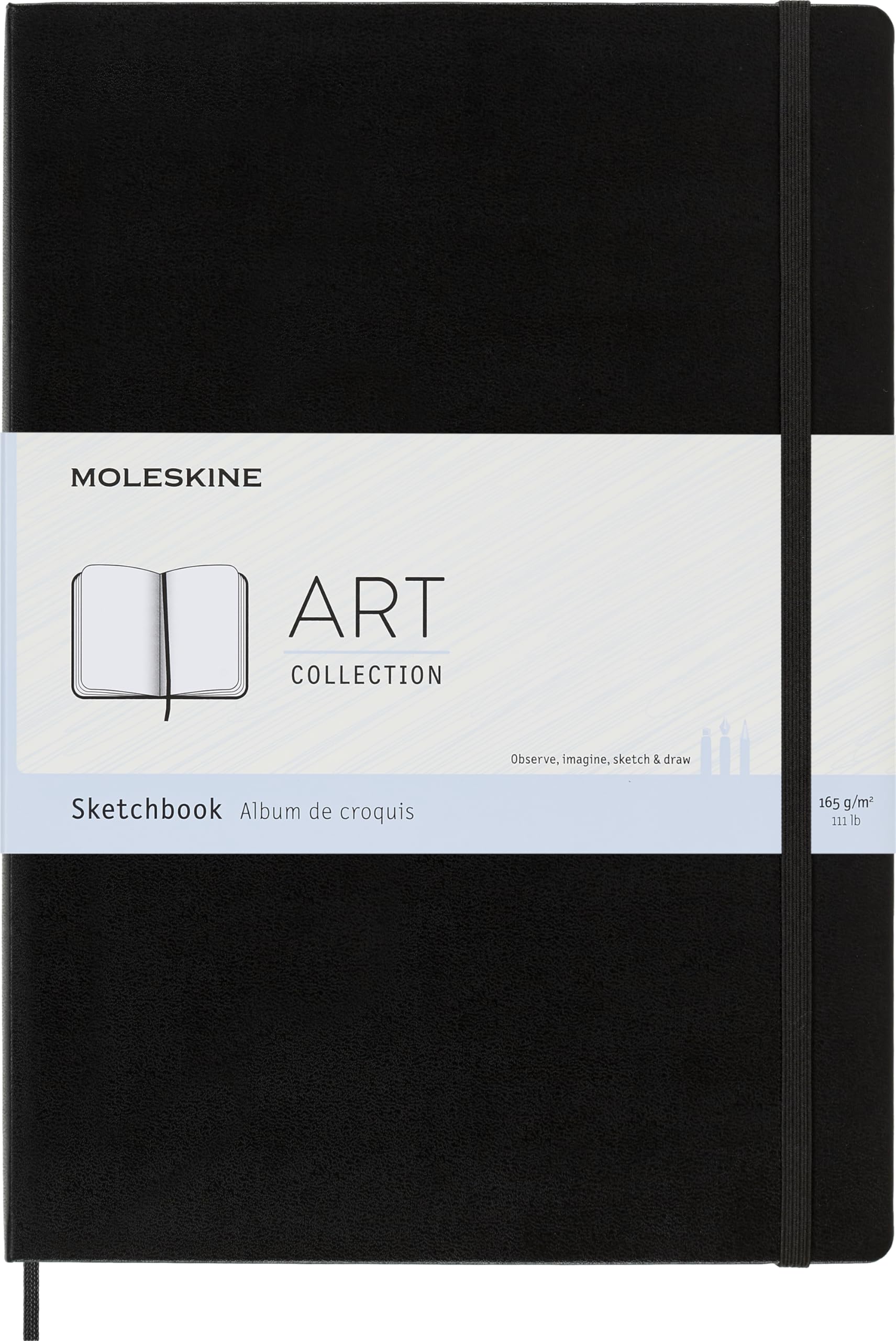 Moleskine Art Sketchbook, Drawing Album Paper, Pastels and Charcoal, Black, A4, 21 x 29.7 cm, 96 Pages โ image 1